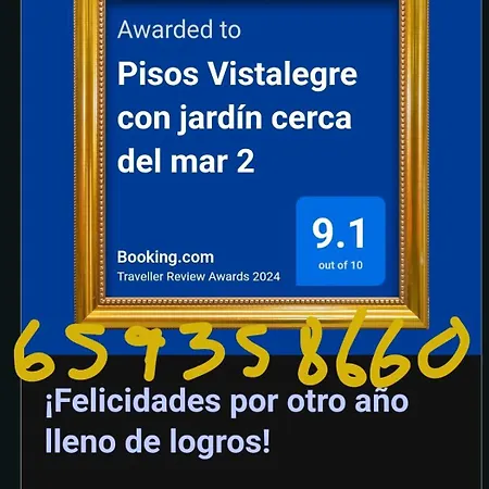 公寓 Pisos Vistalegre 2a Con Jardin Tranquilos Cerca Del Mar *
